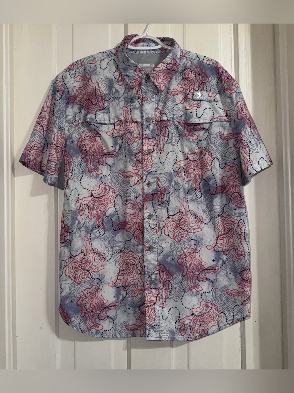 Men's size large Reel Legends vented fishing shirt mariner 2